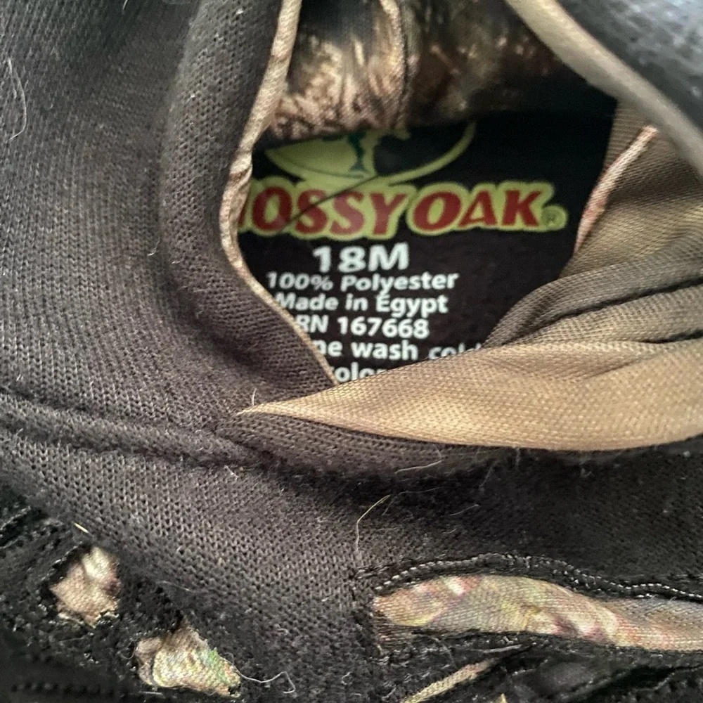 Mossy Oak Black Sweatshirt Cozy Hoodie Casual Style